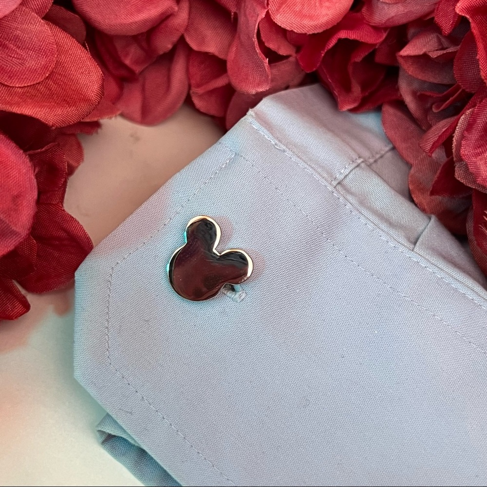 Silver Mickey Mouse Head Cufflinks - Picture 10 of 15